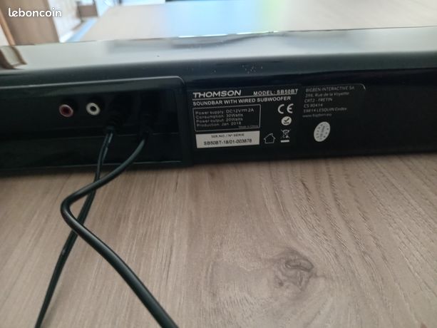 Barre de son Thomson SB50BT caisson de basses – Excellent état