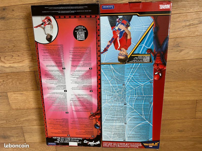 Lexibook, Spider-Man Et Miraculous, Guitares électronique lumineuse avec micro, lunettes avec microphone (image 2)