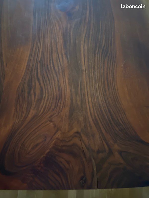 Table artisanale en NOYER massif (image 5)