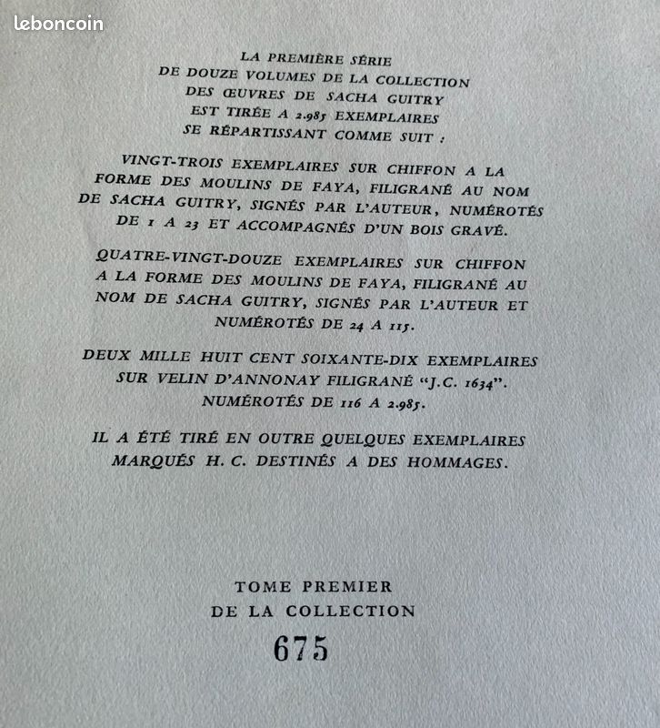 Livres - Collection 4 - Sacha Guitry (image 4)