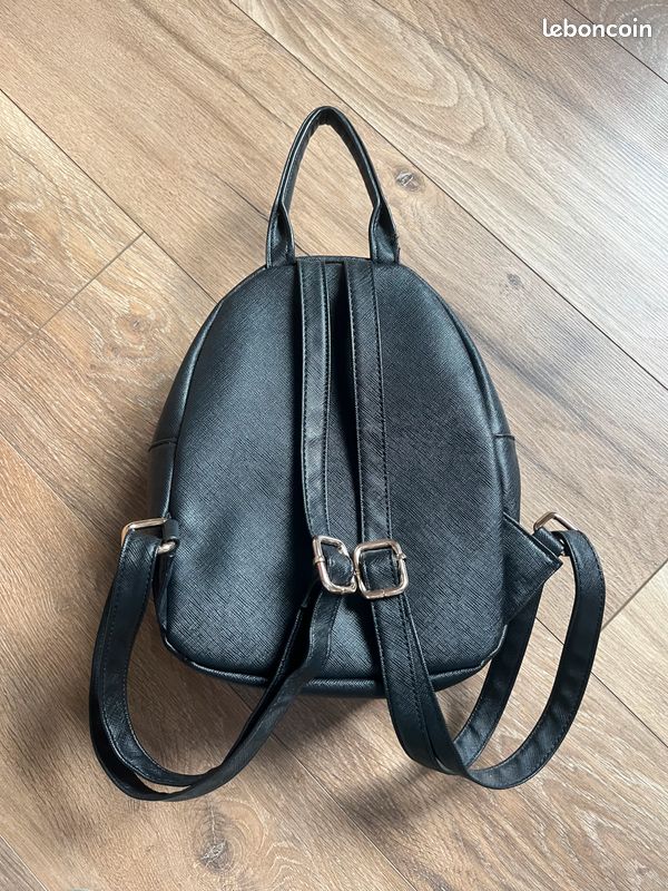 Amazon Sac A Dos Laniere Cuir LeMini Intrépide Noir Petit Sac A