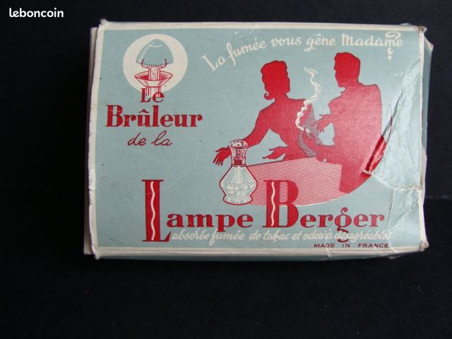Boîte Ancienne En Métal Lithographié Berger – Pour Brûleur Lampe Berger – France