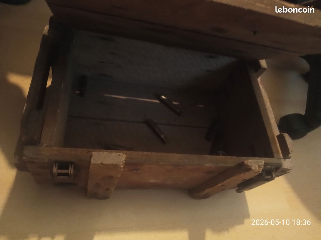 Coffret en bois pour munitions vintage (image 2)