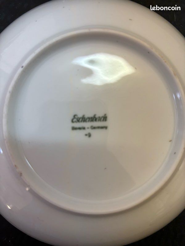 Service 10 Coupelles Porcelaine Eschenbach Bavaria Décor Floral (image 3)