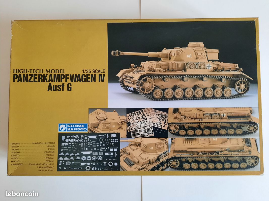 Maquette Gunze Sangyo 1/35 – Tank Schwerer Panzerspahwagen – Complète – Occasion