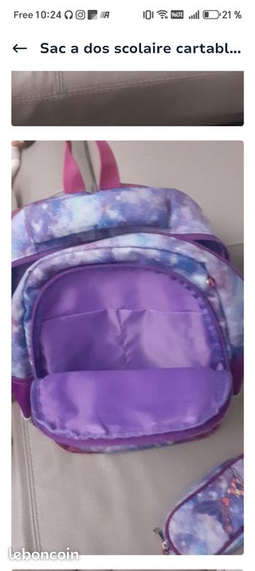 Sac à dos scolaire cartable (image 4)