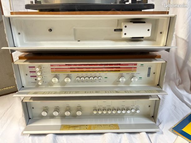 Ampli Vintage Schneider TA 4000 - Stéréo 35W, à Réviser (pour Pièces)