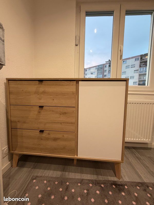 Ensemble de meubles pour chambre de bébé, armoire et lit (image 4)