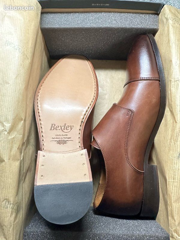 Chaussures boucle Cognac Patiné 39 (image 4)