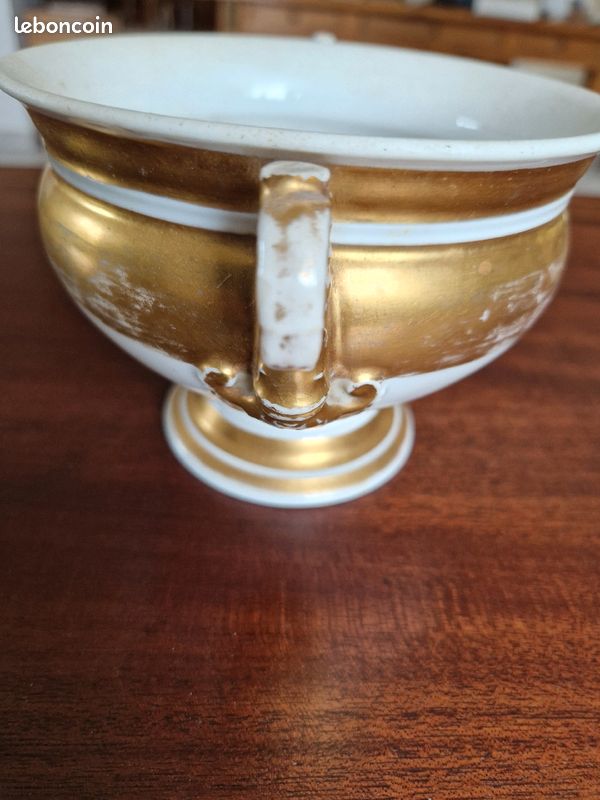 Cache pot en porcelaine de Paris 19ème siècle (image 2)