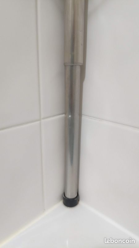 Etagere Baignoire/Douche Telescopique d'Angle Sans Perçage (image 2)