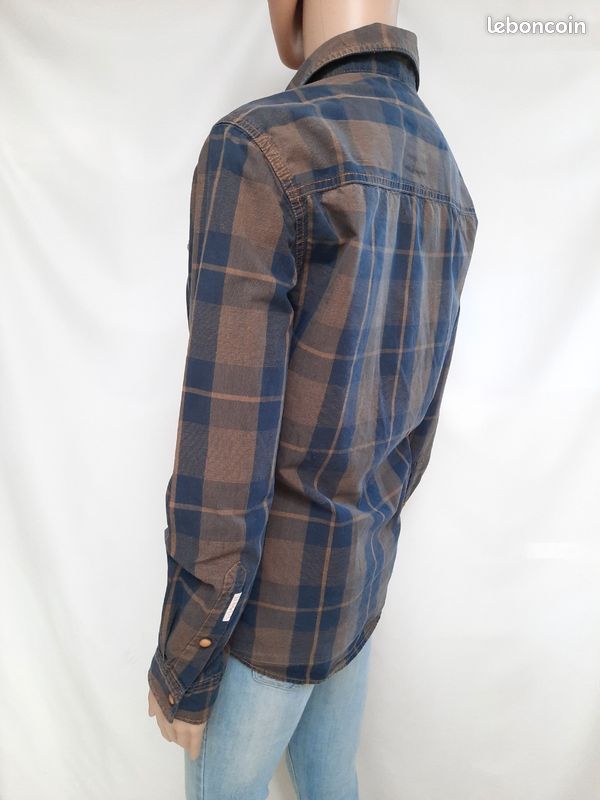 Chemisier Femme SALEWA à Carreaux Bleu – Manches Longues, Outdoor Loisirs, Taille 36 S, Polyester