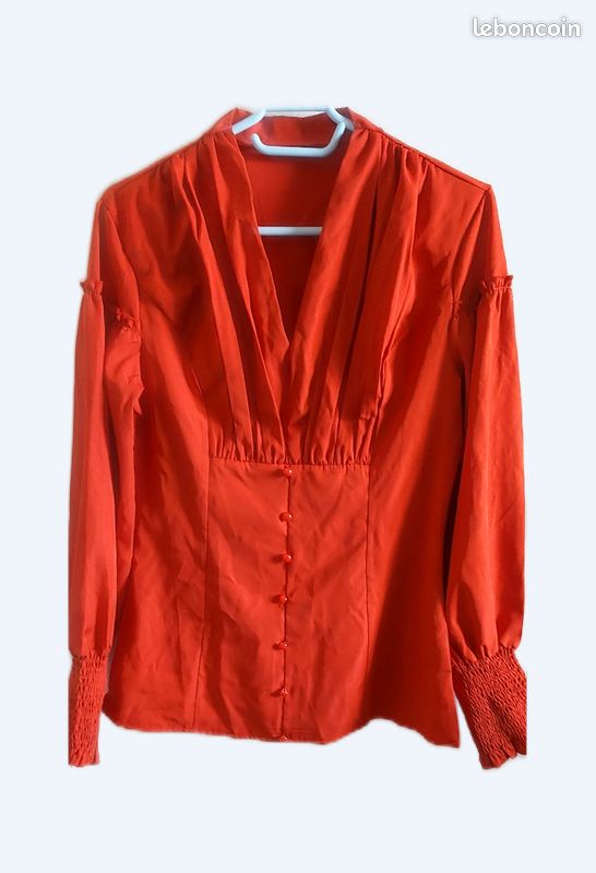 Chemisier classique couleur rouille Vêtements