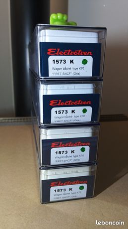 Wagon Bâché K70 HO Fret SNCF – ElectroTren 1535K Bleu