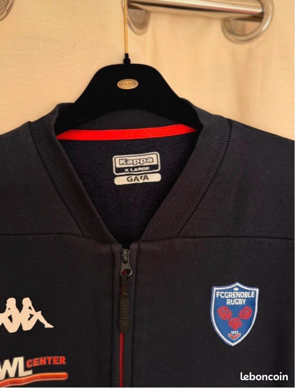 Veste De Survêtement Vintage Kappa FC Grenoble Rugby - Bleu Taille L