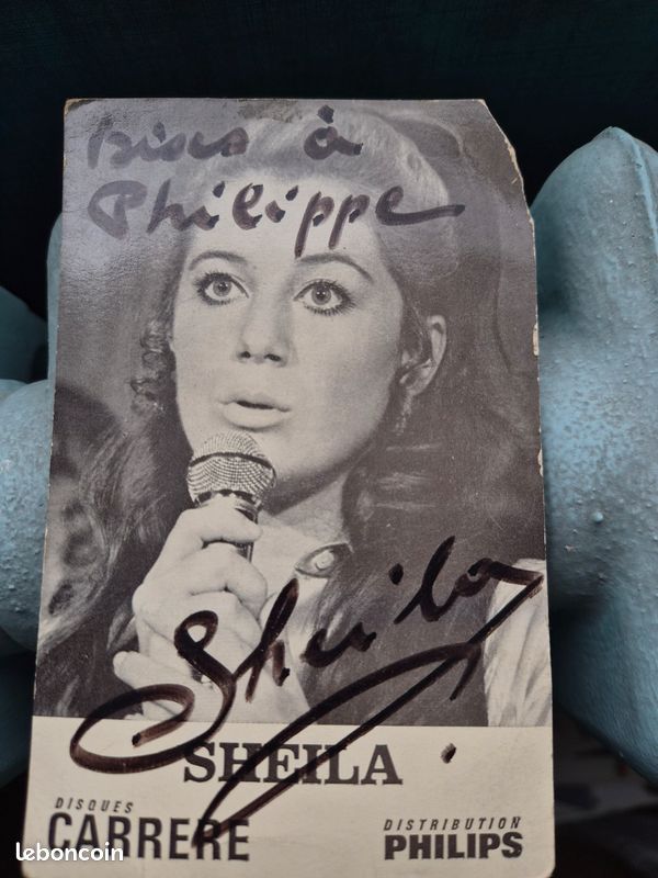 Autographe Sheila Bises à Philippe (image 1)