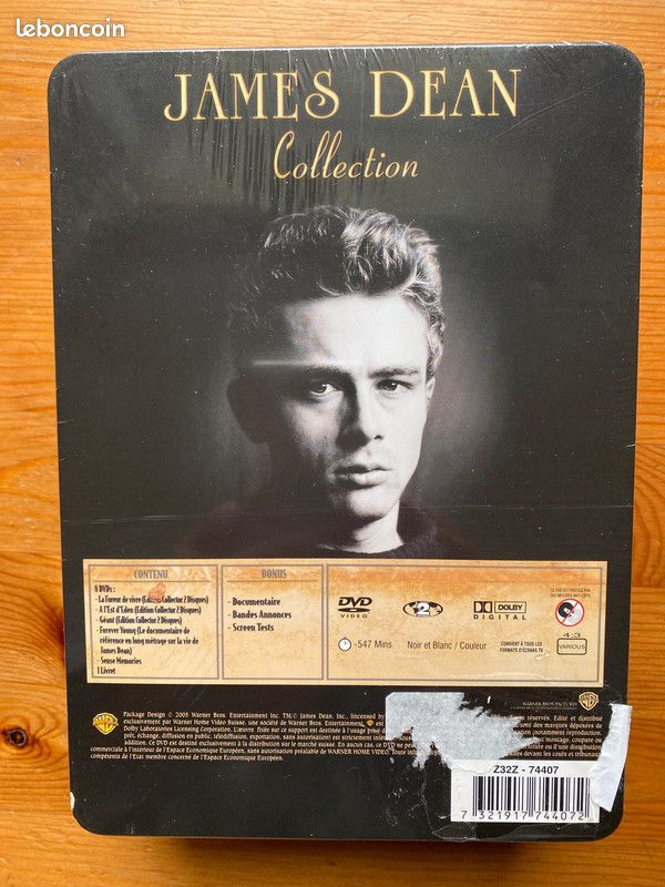 James Dean Collection - Coffret 8 DVD + 1 Livret (Collector Neuf Sous Blister) (image 2)