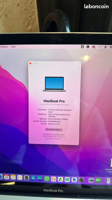 Macbook Pro 2017 13" (image 2)