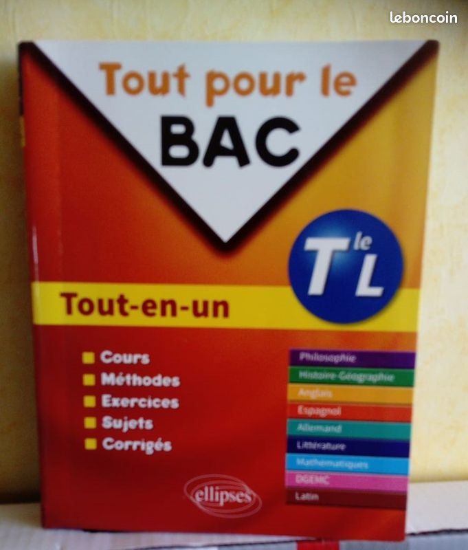 Livre scolaire "Tout pour le Bac" - TL (image 1)