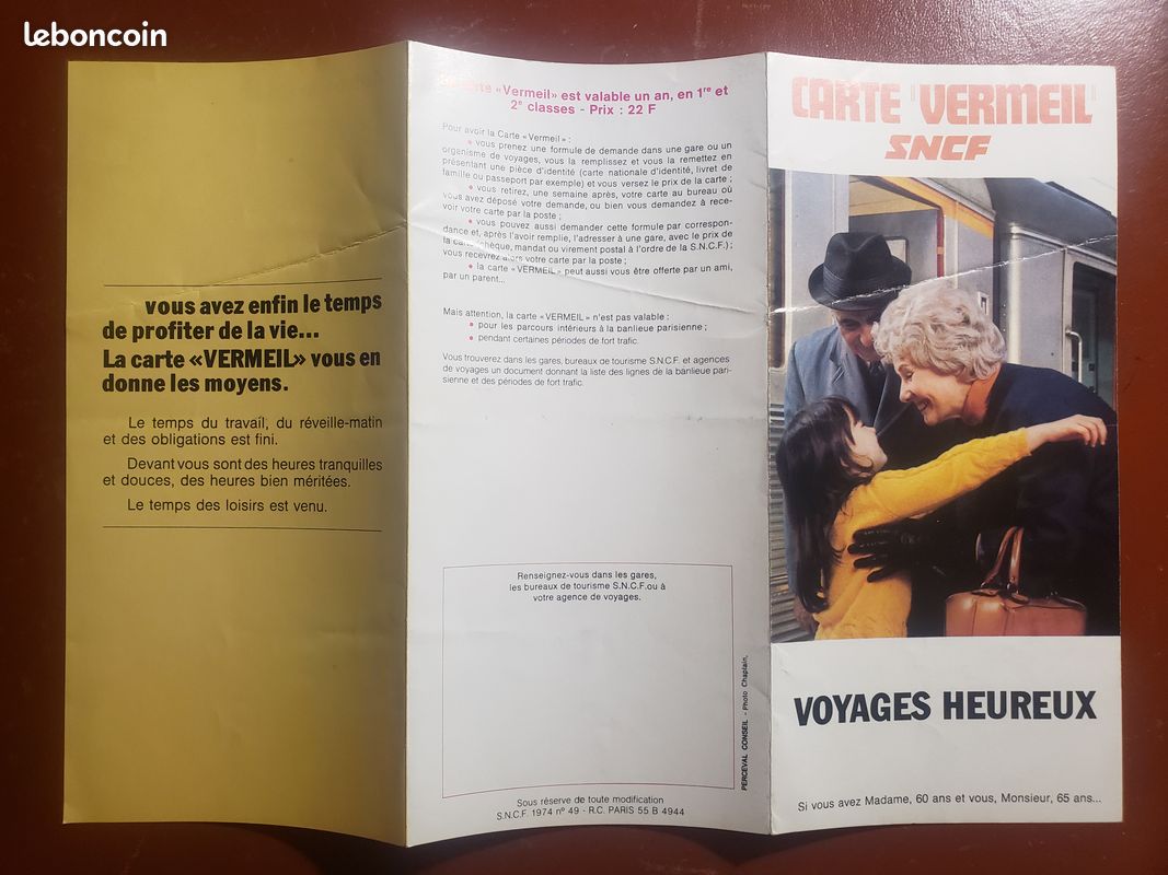 Publicité Ancienne - Carte De France Des Voies Ferrées Et Aéroports - 1974