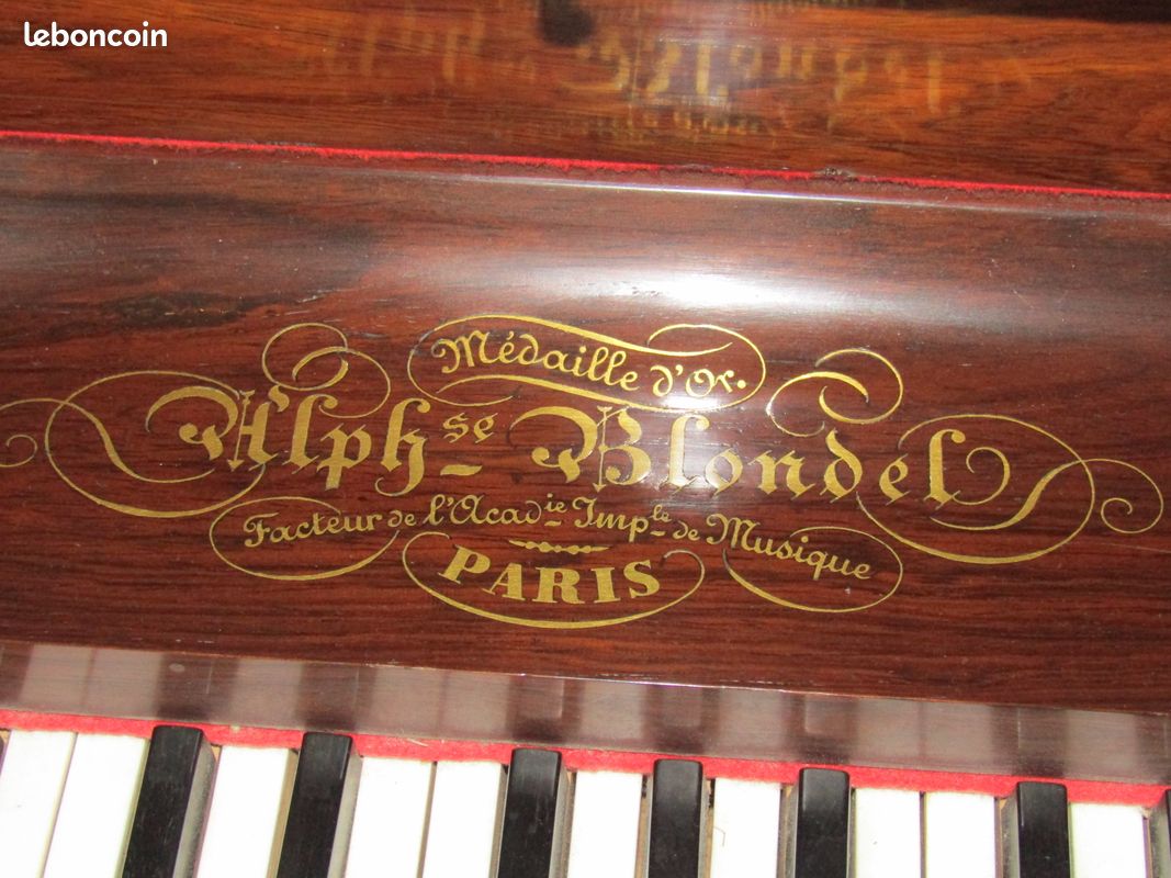 Rare piano Blondel à clavier rabattable (image 5)