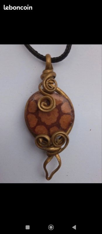 Pendentif ayahuasca shipibo (image 1)