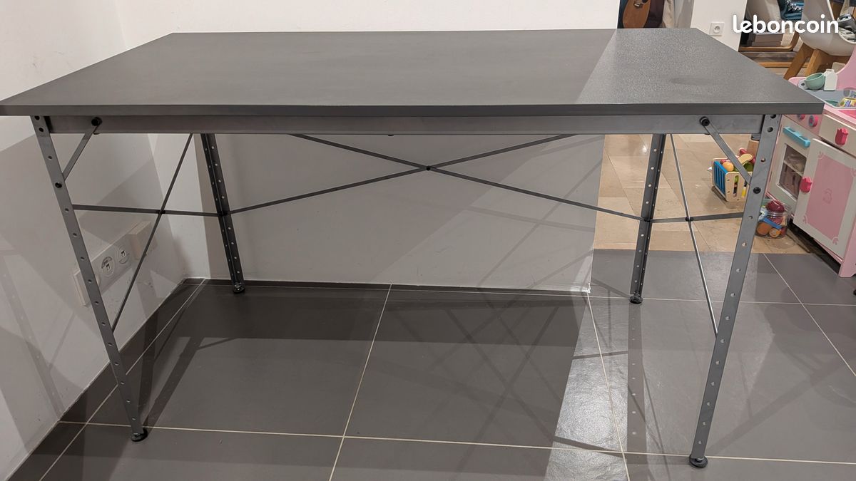 Bureau Alinéa gris style industriel (image 3)