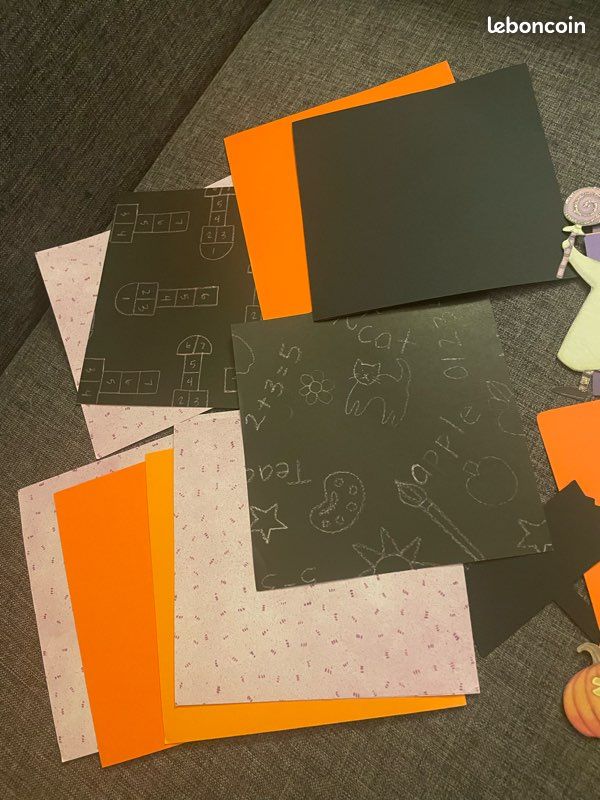 Gros lot NEUF scrapbooking HALLOWEEN 👻, papiers, œillets etc etc (image 4)