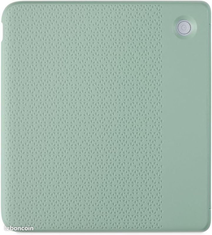 Housse Kobo Libra 2 - Gris - Technologie Veille/réveil - Cuir Synthétique - Support Intégré
