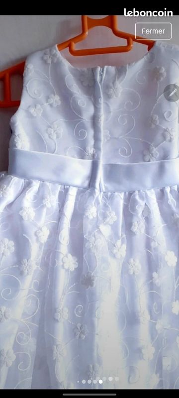 Valeur 39,99 Superbe robe 👗 de cérémonie Neuve taille 6 mois (image 6)