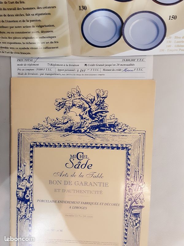 Service porcelaine Limoges NEUF (image 8)