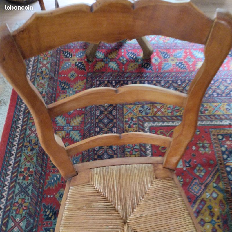 Chaise paillée ancienne excellent état (image 2)