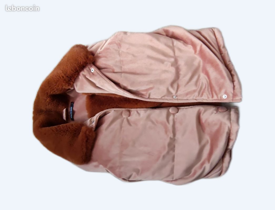 Manteau rose en fourrure, H&M Vêtements