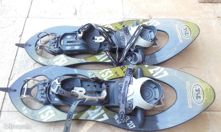 Raquettes à Neige TSL Rando Lady 217 – Fixations Réglables – Bon état – Bleu