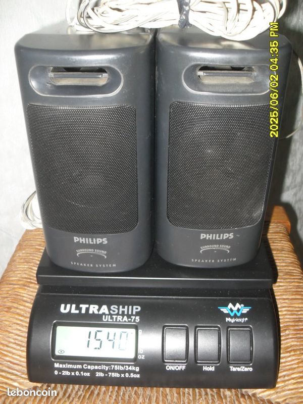 Paire d'enceintes satellites de bar/salon Philips Surround Sound (image 2)