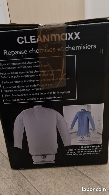 Cleanmaxx Repasseuse Chemises Automatique Séchage Et Repassage
