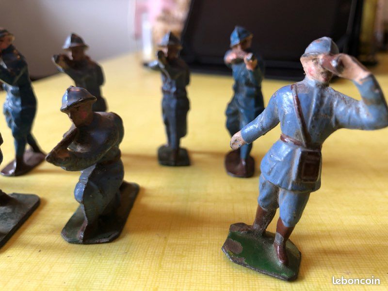 Lot De 5 Soldats De Plomb Hachette – 54mm – WW1 1914-1918 – Collection