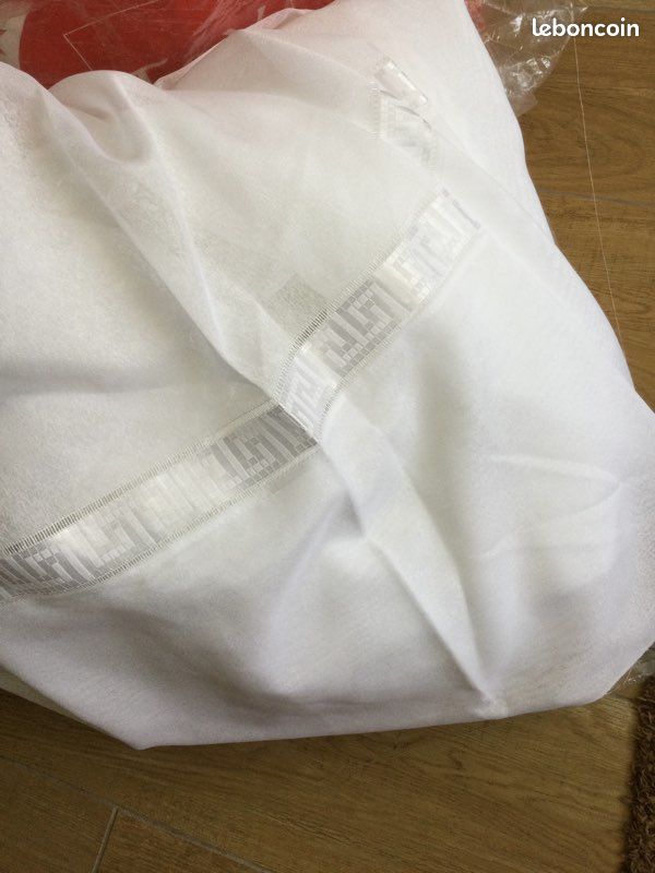 Tissu pour voilage blanc neuf (image 4)
