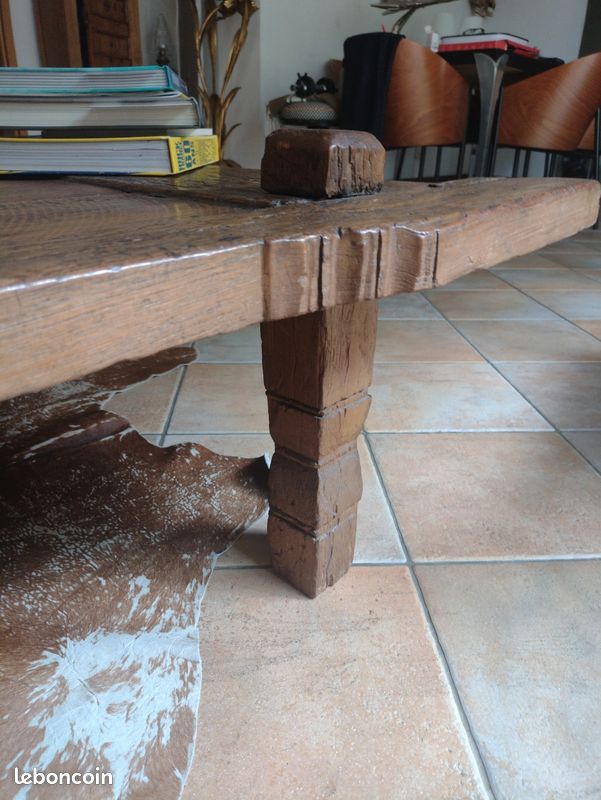 Grande table basse ancienne Indonésienne (image 3)