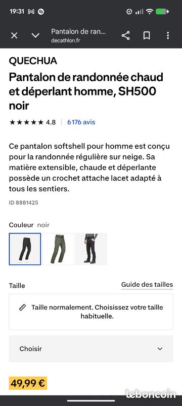 Avis Pantalon léger été / short Quechua Pantalon MH500 M 2022 pour Homme : Pantalon Quechua Randonnée à la journée / Balade