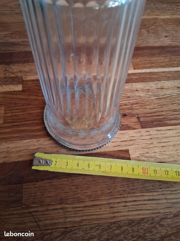 Carafe cristal et argent massif avec poinçon (image 6)