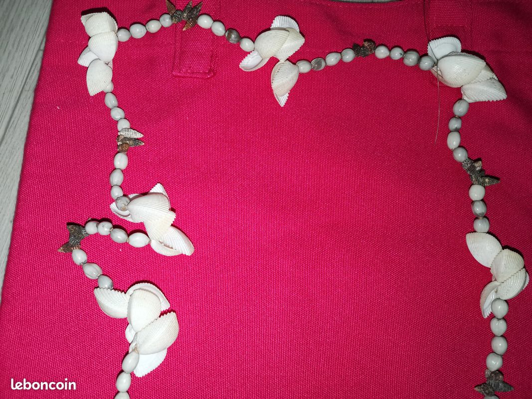 Authentique Collier de coquillage de Tahiti [année 70) (image 4)