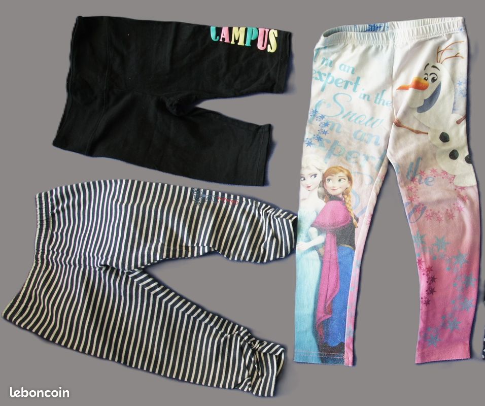 Fille Ans Été Lot de leggings courts long (Lot