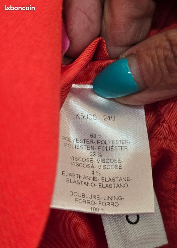 Jupe Caroll Orange T: 38 (image 7)