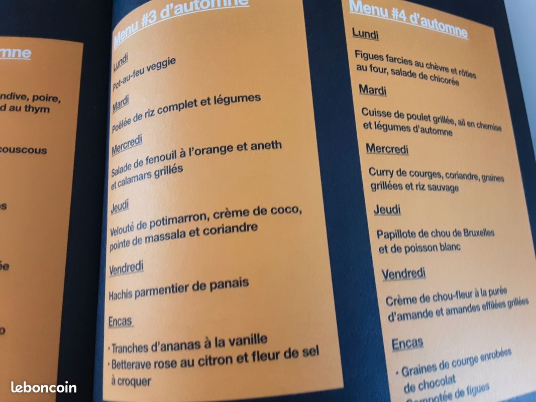 SPECIAL RÉÉQUILIBRAGE ALIMENTAIRE VALIDE PAR UNE NUTRITIONNISTE 2 H de CUISINE POUR TOUTE LA SEMAINE VENDU 8e50 ACHETE 24E 95 EN PARFAIT ETAT (image 12)