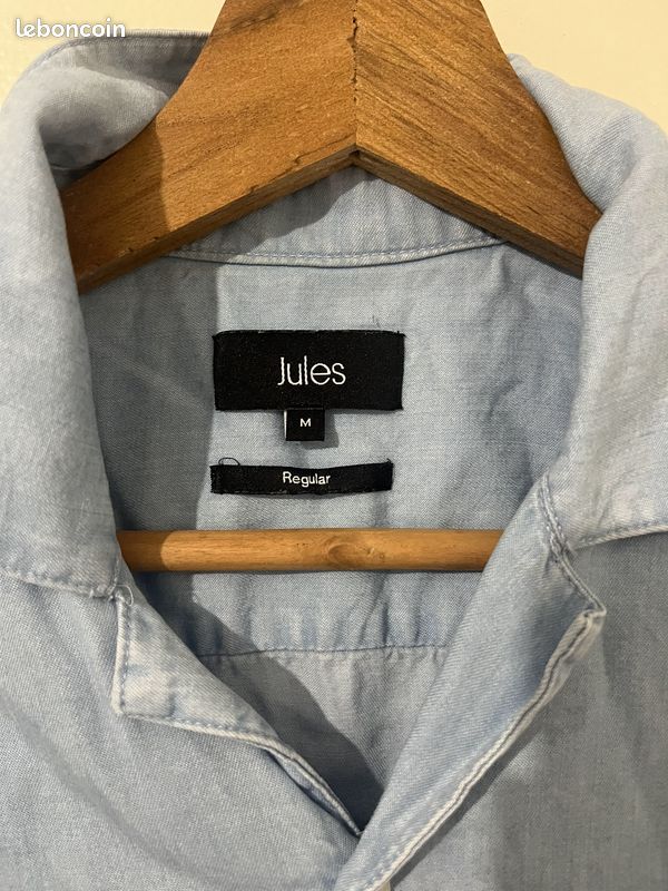 Chemise Cargo Homme Jules Taille M Occasion Très Bon état - Coton, Motif Carreaux, Coupe Classique