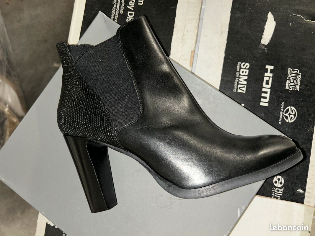 Bottines Minelli cuir noir (image 2)
