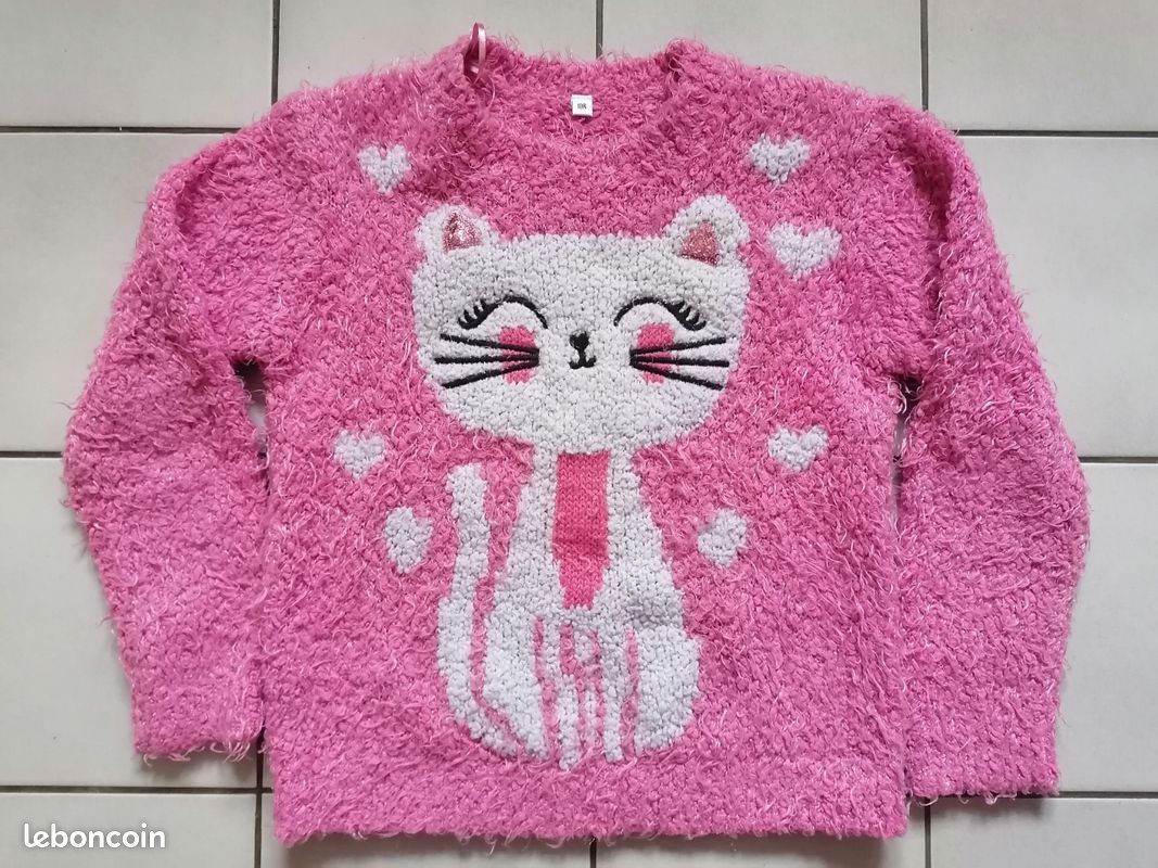Pull rose 10 ans (image 1)
