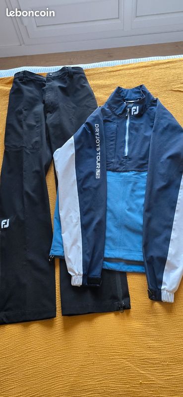 Pantalon De Golf Footjoy Dryjoy Homme - Taille M (32x31) - Imperméable Et Respirant - Occasion Excellent état
