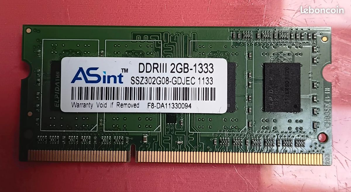 Ram ddr3 2gb 1333mhz (image 1)